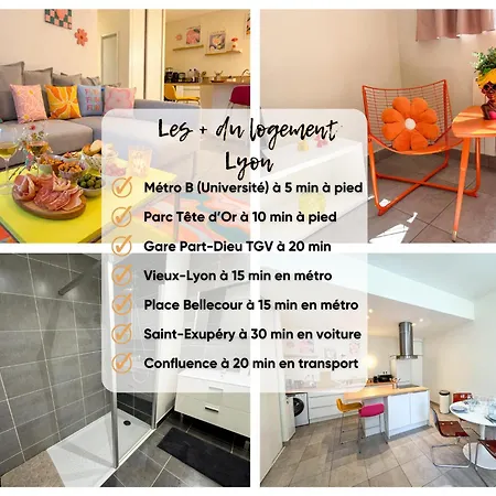 Apartment Lyon Funky Flat Piscine Et Parking Tassin-la-Demi-Lune